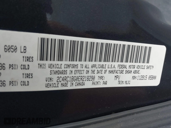 2014 Chrysler Town & Country Touring с VIN 2C4RC1BG0ER218290, выставлен на аукционе IAAI как лот 42498952 с пробегом 141 915 миль миль и . История ставок и продаж доступна на DreamBid. Изображение 9.