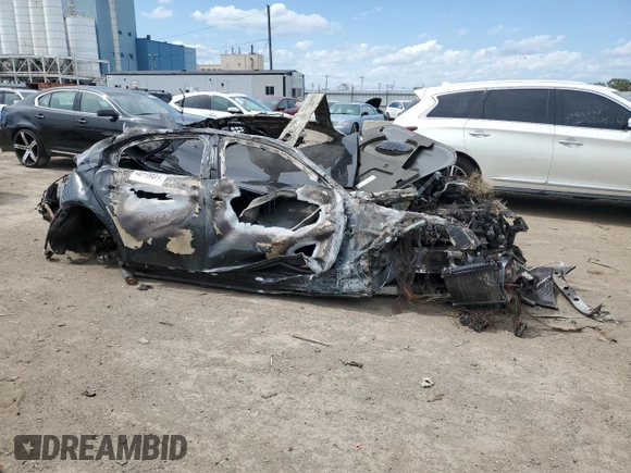 2019 Alfa Romeo Giulia Quadrifoglio with VIN ZARFAMEV7K7601568, listed as a Copart auction lot 59710564 with Not provided miles and Salvage title. Bid and sale history available at DreamBid. Image 4.