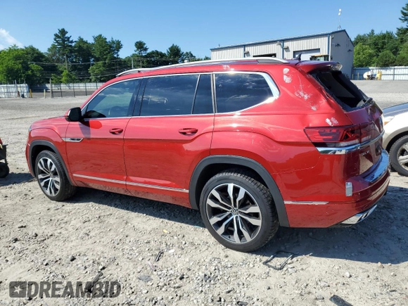 2021 Volkswagen Atlas SEL Premium R-Line with VIN 1V2FR2CA5MC537286, listed as a Copart auction lot 61811244 with 76,269 mi miles and Salvage title. Bid and sale history available at DreamBid. Image 2.