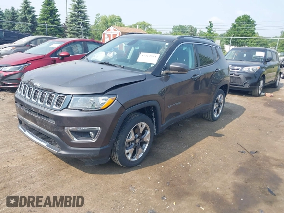 2019 Jeep Compass High Altitude z VIN 3C4NJDCB0KT817868, wystawiony jako IAAI lot #42412551 z przebiegiem 32 916 mil mil oraz . Historia ofert i sprzedaży dostępna na DreamBid. Obrazek 17.