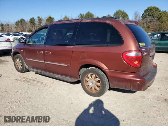 2007 Chrysler Town & Country LWB Touring with VIN 2A8GP54LX7R195626, listed as a Copart auction lot 89100675 with 123,380 mi miles and Salvage Title. Bid and sale history available at carsss.com. Image 2.