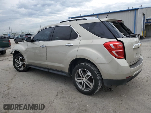 2016 Chevrolet Equinox LTZ z VIN 2GNALDEK4G1176035, wystawiony jako Copart lot #55829305 z przebiegiem 81 733 mil mil oraz Szkoda całkowita • Salvage title. Historia ofert i sprzedaży dostępna na DreamBid. Obrazek 2.
