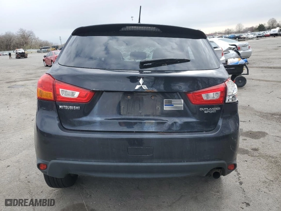 2013 Mitsubishi Outlander Sport ES with VIN 4A4AP3AU8DE009517, listed as a Copart auction lot 50677745 with 0 mi miles and Salvage Title. Bid and sale history available at carsss.com. Image 6.