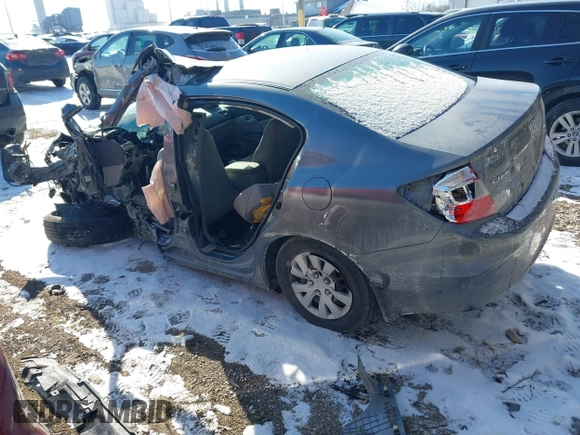 2012 Honda Civic LX z VIN 19XFB2F51CE004735, wystawiony jako IAAI lot #41407179 z przebiegiem 1 000 mil mil oraz . Historia ofert i sprzedaży dostępna na DreamBid. Obrazek 3.
