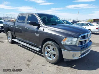 2017 Ram 1500 Big Horn with VIN 1C6RR7LG8HS565067, listed as a IAAI auction lot 41915433 with 156,686 mi miles. Bid and sale history available at carsss.com. Image 1.