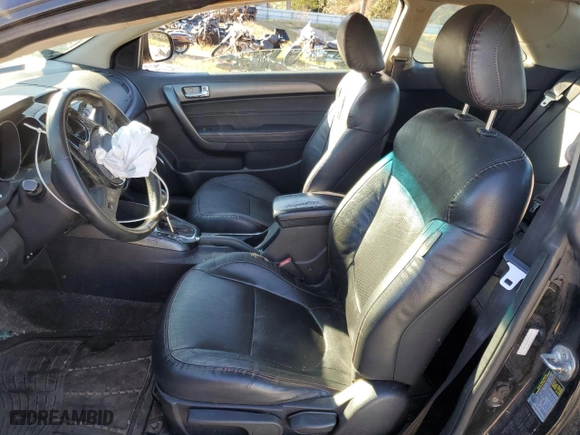 2013 Kia Forte Koup SX with VIN KNAFW6A30D5707044, listed as a Copart auction lot 85869084 with 141383 miles and Salvage Title. Bid and sale history available at carsss.com. Image 7.