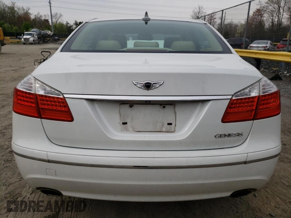 2011 Hyundai Genesis with VIN KMHGC4DE3BU143308, listed as a Copart auction lot 51416025 with 98,377 mi miles and Salvage Title. Bid and sale history available at carsss.com. Image 6.