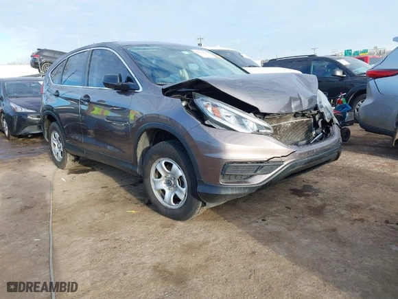 2015 Honda CR-V LX with VIN 3CZRM3H34FG707841, listed as a IAAI auction lot 41654996 with 133,894 mi miles. Bid and sale history available at carsss.com. Image 1.