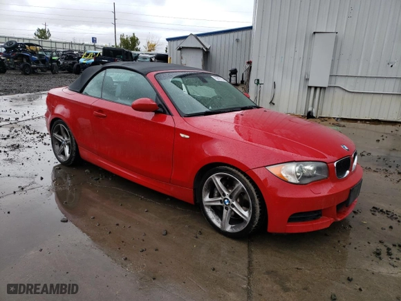 2009 BMW 1 Series 135i with VIN WBAUN93589VK40828, listed as a Copart auction lot 75919114 with 99,075 mi miles and Salvage Title. Bid and sale history available at carsss.com. Image 4.