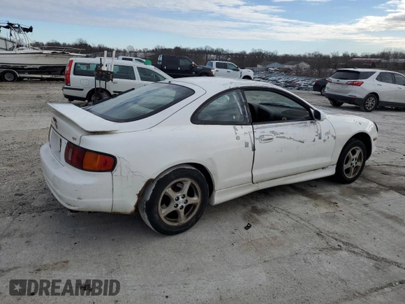 1998 Toyota Celica GT with VIN JT2DG02T9W0051731, listed as a Copart auction lot 84390884 with 234,279 mi miles and Salvage Title. Bid and sale history available at carsss.com. Image 3.