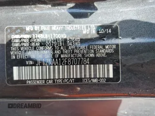 2015 Scion FR-S z VIN JF1ZNAA12F8707784, wystawiony jako Copart lot #56248735 z przebiegiem 119 679 mil mil oraz Szkoda całkowita • Salvage title. Historia ofert i sprzedaży dostępna na DreamBid. Obrazek 12.