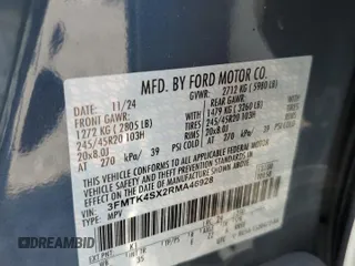 2024 Ford Mustang Mach-E GT z VIN 3FMTK4SX2RMA46928, wystawiony jako Copart lot #54383505 z przebiegiem 1 598 mil mil oraz Szkoda całkowita • Salvage title. Historia ofert i sprzedaży dostępna na DreamBid. Obrazek 14.