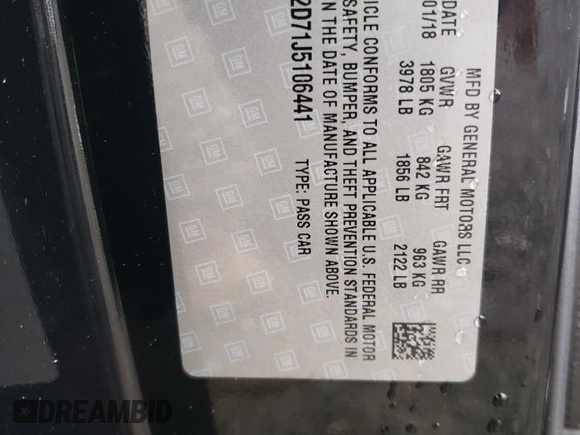 2018 Chevrolet Corvette Z51 1LT with VIN 1G1YG2D71J5106441, listed as a Copart auction lot 47322195 with 15,772 mi miles and Salvage Title. Bid and sale history available at carsss.com. Image 13.