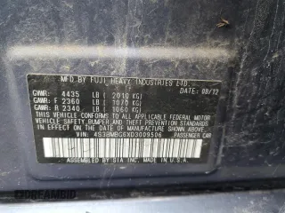 2013 Subaru Legacy Premium with VIN 4S3BMBG6XD3009506, listed as a Copart auction lot 53703915 with 247,223 mi miles and Salvage title. Bid and sale history available at DreamBid. Image 13.