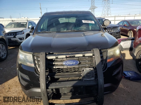 2016 Ford Utility Police Interceptor with VIN 1FM5K8AR8GGA36818, listed as a Copart auction lot 42588165 with 120,048 mi miles and Clean Title. Bid and sale history available at carsss.com. Image 5.