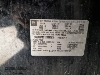 2014 Cadillac SRX Performance Collection z VIN 3GYFNFE31ES627978, wystawiony jako Copart lot #55437185 z przebiegiem 141 759 mil mil oraz Czysty tytuł • Clean title. Historia ofert i sprzedaży dostępna na DreamBid. Obrazek 13.