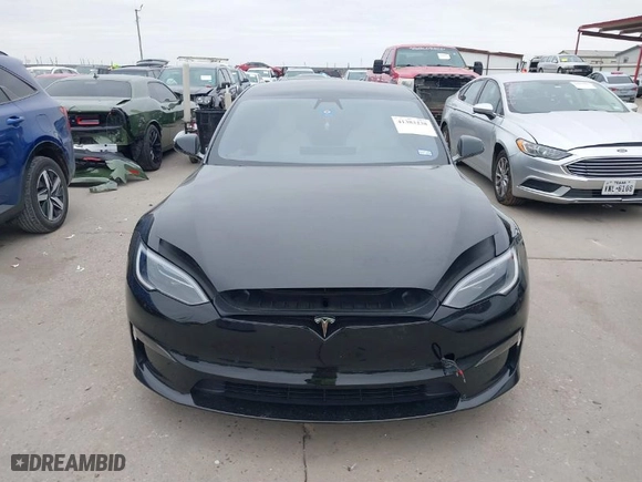 2022 Tesla Model S with VIN 5YJSA1E50NF483255, listed as a IAAI auction lot 41383238 with 19,017 mi miles. Bid and sale history available at carsss.com. Image 12.