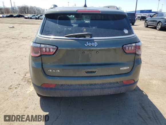 2017 Jeep Compass Latitude with VIN 3C4NJDBB1HT639818, listed as a Copart auction lot 53510575 with 107,425 mi miles and Clean Title. Bid and sale history available at carsss.com. Image 6.