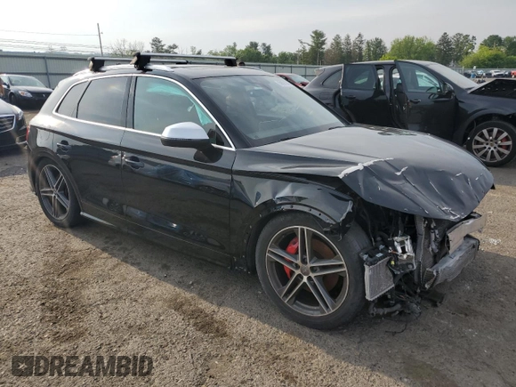 2020 Audi SQ5 Premium Plus with VIN WA1B4AFY1L2023175, listed as a Copart auction lot 59891245 with Not provided miles and Salvage title. Bid and sale history available at DreamBid. Image 4.