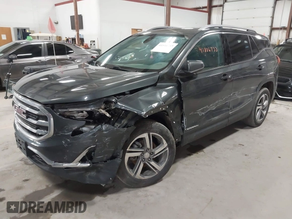 2019 GMC Terrain SLT with VIN 3GKALVEVXKL346483, listed as a IAAI auction lot 41816733 with 93,068 mi miles. Bid and sale history available at carsss.com. Image 2.
