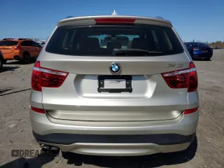 2015 BMW X3 xDrive28i with VIN 5UXWX9C53F0D45924, listed as a Copart auction lot 51139555 with 122,083 mi miles and Salvage Title. Bid and sale history available at carsss.com. Image 6.