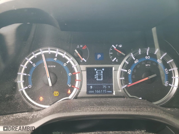 2018 Toyota 4Runner SR5 with VIN JTEZU5JR6J5186133, listed as a Copart auction lot 50382225 with 166,115 mi miles and Salvage Title. Bid and sale history available at carsss.com. Image 9.