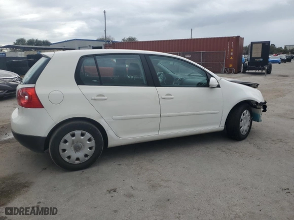 2007 Volkswagen Rabbit with VIN WVWDR71K27W112404, listed as a Copart auction lot 78474444 with 121,450 mi miles and Salvage Title. Bid and sale history available at carsss.com. Image 3.