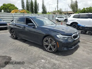 2021 BMW 3 Series 330i with VIN 3MW5R1J0XM8C21971, listed as a Copart auction lot 60659725 with 36,023 mi miles and Salvage title. Bid and sale history available at DreamBid. Image 4.