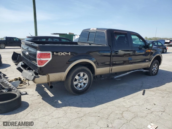 2013 Ford F-150 XL with VIN 1FTFW1ET6DFB70528, listed as a Copart auction lot 52535475 with 135,554 mi miles and Salvage Title. Bid and sale history available at carsss.com. Image 3.