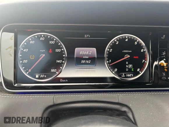 2017 Mercedes-Benz S 550 with VIN WDDXK8CB6HA017725, listed as a Copart auction lot 82421984 with 58,162 mi miles and Clean Title. Bid and sale history available at DreamBid. Image 9.