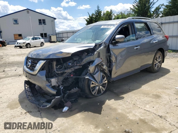 2020 Nissan Pathfinder S with VIN 5N1DR2AM3LC649620, listed as a Copart auction lot 55739635 with Not provided miles and Salvage title. Bid and sale history available at DreamBid. Image 1.