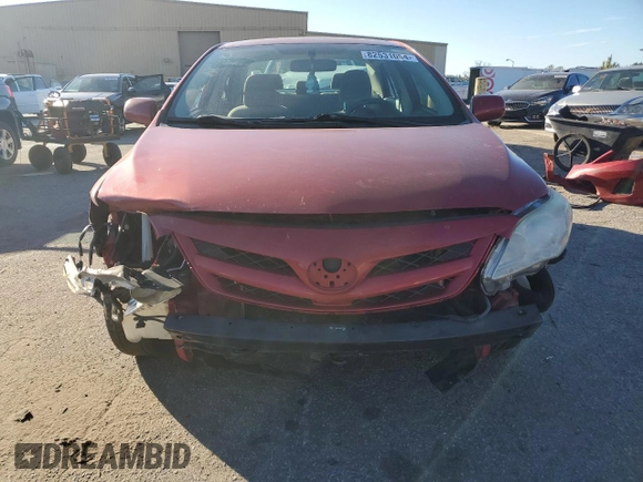 2011 Toyota Corolla L with VIN JTDBU4EE4B9158588, listed as a Copart auction lot 82531054 with 125,898 mi miles and Salvage Title. Bid and sale history available at carsss.com. Image 5.