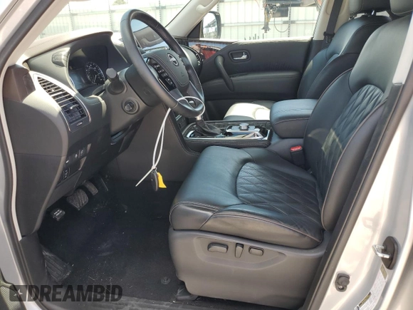 2021 Nissan Armada Platinum with VIN JN8AY2DB5M9791328, listed as a Copart auction lot 61401934 with 30,117 mi miles and Salvage Title. Bid and sale history available at carsss.com. Image 7.