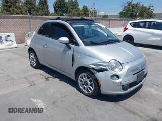 2012 FIAT 500 Pop with VIN 3C3CFFDR7CT352673, listed as a IAAI auction lot 42726060 with 159,072 mi miles and . Bid and sale history available at DreamBid. Image 1.