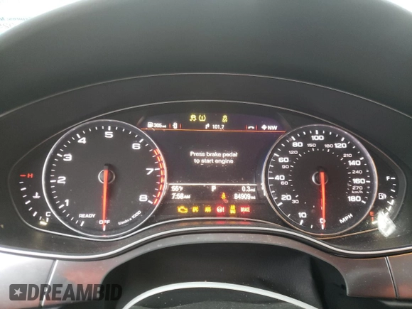 2016 Audi A7 3.0 Premium Plus with VIN WAUWGAFC4GN084587, listed as a Copart auction lot 50068683 with 84,909 mi miles and Salvage Title. Bid and sale history available at carsss.com. Image 9.