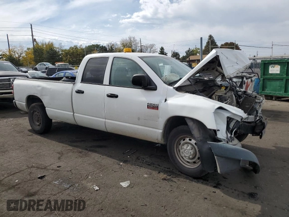 2009 Dodge Ram 2500 ST with VIN 3D7KR28T59G547871, listed as a Copart auction lot 75683534 with 75,608 mi miles and Salvage Title. Bid and sale history available at carsss.com. Image 4.
