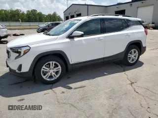 2019 GMC Terrain SLE with VIN 3GKALMEV0KL186298, listed as a Copart auction lot 56761705 with 114,628 mi miles and Salvage title. Bid and sale history available at DreamBid. Image 1.
