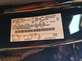 2020 Ford F-150 XL with VIN 1FTEW1EP0LKE96622, listed as a Copart auction lot 61238555 with 52,527 mi miles and Salvage title. Bid and sale history available at DreamBid. Image 12.