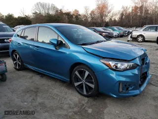 2017 Subaru Impreza Sport with VIN 4S3GTAK69H1716298, listed as a Copart auction lot 83659524 with 95,824 mi miles and Salvage Title. Bid and sale history available at carsss.com. Image 4.