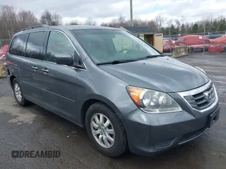 2010 Honda Odyssey EX-L with VIN 5FNRL3H75AB050705, listed as a IAAI auction lot 41953803 with 196,827 mi miles. Bid and sale history available at carsss.com. Image 1.