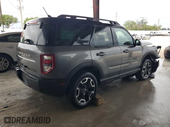 2022 Ford Bronco Sport Outer Banks with VIN 3FMCR9C6XNRD91538, listed as a Copart auction lot 58614165 with Not provided miles and Non repairable. Bid and sale history available at DreamBid. Image 3.