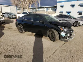 2025 Nissan Sentra SV with VIN 3N1AB8CV3SY215291, listed as a Copart auction lot 44817215 with 2,349 mi miles and Salvage Title. Bid and sale history available at carsss.com. Image 4.