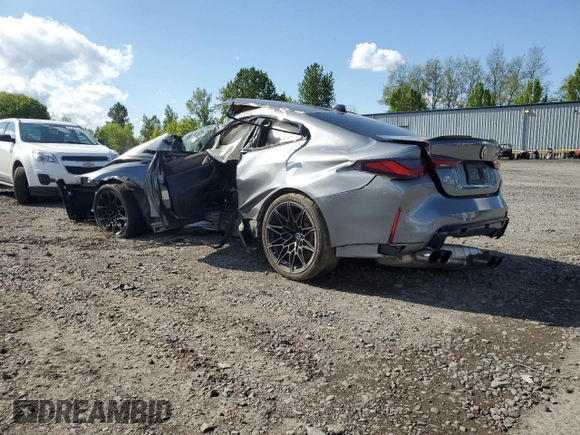 2022 BMW M4 Competition xDrive z VIN WBS43AZ05NCK39222, wystawiony jako Copart lot #55253625 z przebiegiem Nie podano mil oraz Nie do naprawy • Non repairable. Historia ofert i sprzedaży dostępna na DreamBid. Obrazek 2.