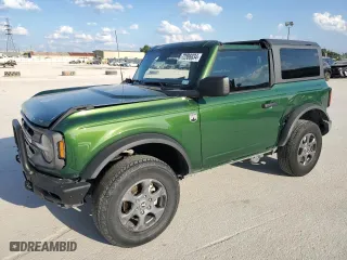 2024 Ford Bronco Big Bend with VIN 1FMDE7AH7RLA34833, listed as a Copart auction lot 72586034 with 5,890 mi miles and Salvage Title. Bid and sale history available at carsss.com. Image 1.