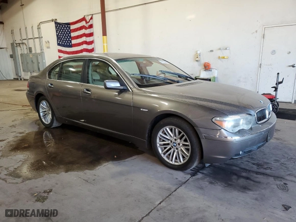 2004 BMW 7 Series 745Li with VIN WBAGN63584DS55291, listed as a Copart auction lot 79178494 with 135,923 mi miles and Salvage Title. Bid and sale history available at carsss.com. Image 4.