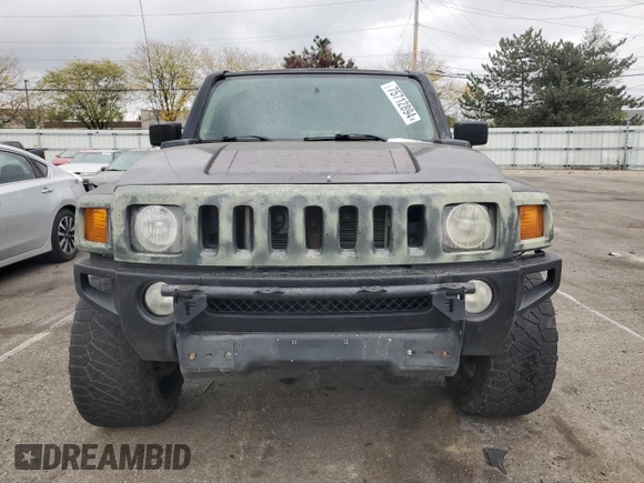 2008 Hummer H3 with VIN 5GTEN33E688229496, listed as a Copart auction lot 75712894 with 187,879 mi miles and Clean Title. Bid and sale history available at DreamBid. Image 5.