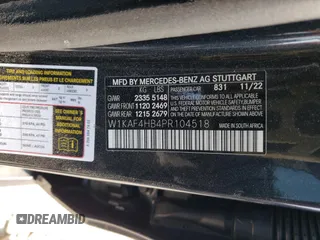 2023 Mercedes-Benz C 300 z VIN W1KAF4HB4PR104518, wystawiony jako Copart lot #71534004 z przebiegiem 32 096 mil mil oraz Szkoda całkowita • Salvage title. Historia ofert i sprzedaży dostępna na DreamBid. Obrazek 12.