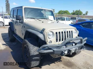 2017 Jeep Wrangler Unlimited Sahara with VIN 1C4BJWEG1HL746854, listed as a IAAI auction lot 41948127 with 97,730 mi miles. Bid and sale history available at carsss.com. Image 1.