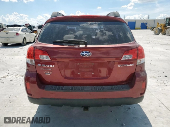 2011 Subaru Outback 2.5i with VIN 4S4BRCAC7B3326920, listed as a Copart auction lot 62001925 with 205,793 mi miles and Salvage title. Bid and sale history available at DreamBid. Image 6.