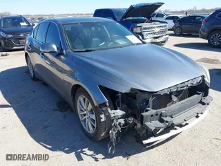 2015 Infiniti Q50 Premium with VIN JN1BV7AP3FM343677, listed as a IAAI auction lot 41811842 with 110,486 mi miles. Bid and sale history available at carsss.com. Image 1.